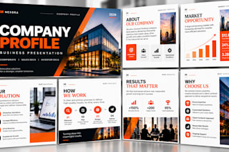 design company profile powerpoint business presentation corporate sales deck PPT