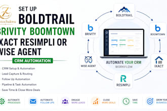 set up boldtrail brivity boomtown ixact resimpli or wise agent crm automation