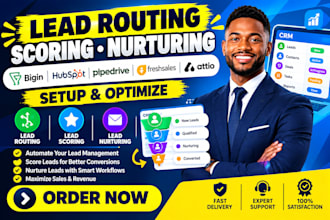 setup sales automation follow up pipeline lead routing close bigin freshsales