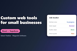 build a custom web tool for your small business workflow