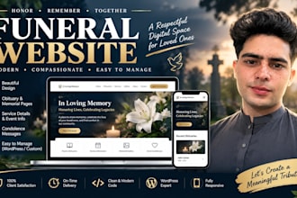 build a funeral home memorial website