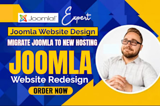 create a modern joomla website design, joomla seo and fix bugs professionally