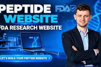 build fda compliant peptide website, peptide wordpresss store, peptide shop