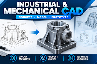 design industrial and mechanical products with professional 3d cad