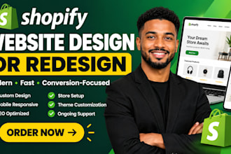 build custom shopify store, shopify website redesign shopify theme customization