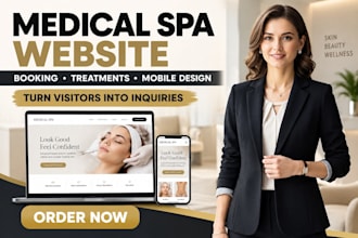design a wordpress medical spa website, med spa and aesthetic clinic website