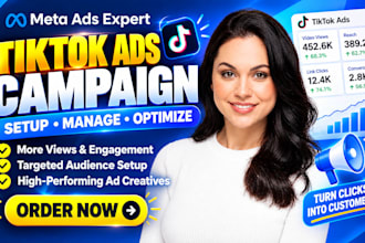 setup and manage tiktok ads, tiktok advertising and ads manager