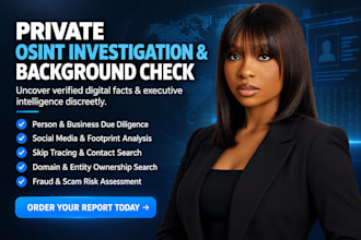 conduct an osint private investigation and background check