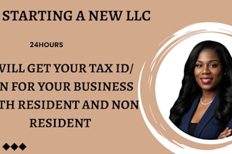 get ein number, tax id from irs for US and non US resident in 24hours