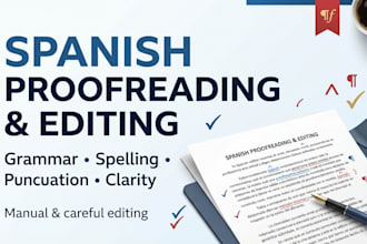 proofread and edit your spanish text