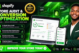 audit and promote shopify store to boost shopify traffic and sales