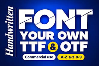 create your own handwritten font in ttf or otf