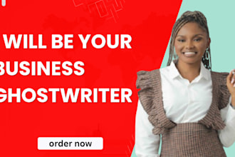 ghostwrite a business or motivational nonfiction ebook