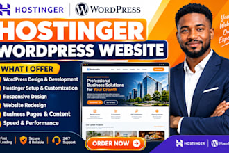 design hostinger website, hostinger wordpress website,hostinger website redesign