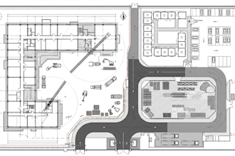 design construction site logistic map parking plan site layout and traffic plans