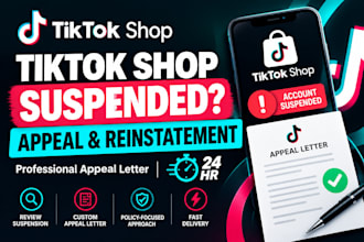 do tiktok shop suspension reinstatement, write tiktok shop appeal letter