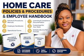 write home care policies and procedures and employee handbook
