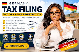 assist with german tax filing, vat oss and german vat registration