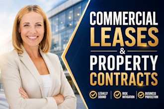 draft and review commercial real estate leases and property contracts