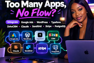 integrate google ads wordpress typeform zoho crm claude sendgrid stripe notion