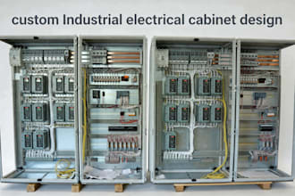 custom industrial electrical cabinet design, sheet metal fabrication drawing dxf