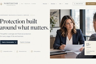 design squarespace insurance agency website financial  insurance agent website