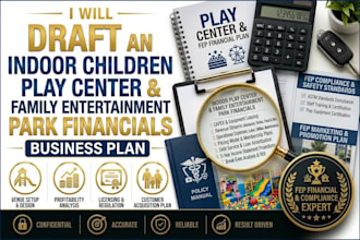 indoor children play center business plan family entertainment park financials