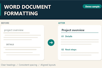 format your word document with consistent styles and spacing