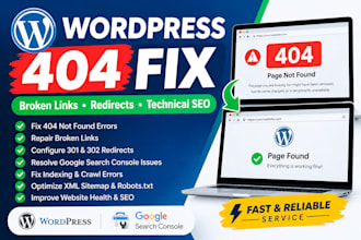 fix wordpress 404 errors, broken links and redirects