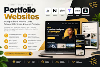 portfolio websites bubble noloco glide teleportcreatehq  umso journo portfolio