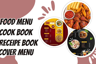 design restaurant menu, food menu, menu book, poster, banner