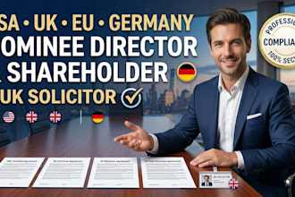 do usa, uk, eu, germany nominee director and nominee shareholder, uk solicator
