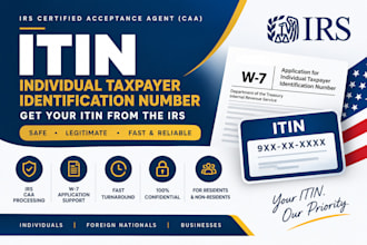 apply for your itin number as an irs caa for non US residents