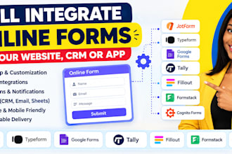 integrate jotform typeform google forms tally fillout formstack and cognito form