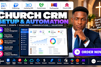 setup bitrix24 chmeetings marketing360 charitytracker propresenter church crm