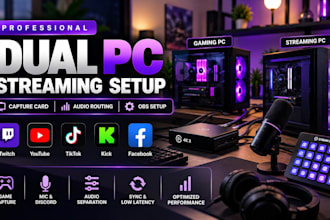 setup dual PC steaming with obs studio capture card and audio routing