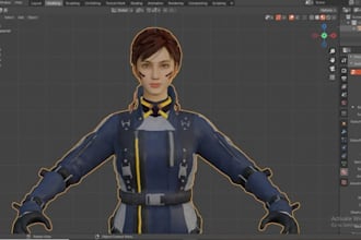 create custom game ready 3d characters and assets for unity and unreal