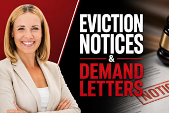 draft landlord tenant notices, eviction notices and property dispute letters