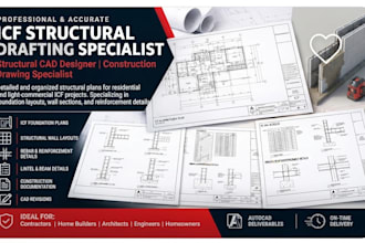 create icf structural plans, foundation drawings and rebar details