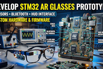develop stm32 ar glasses prototype with sensors bluetooth and hud interface
