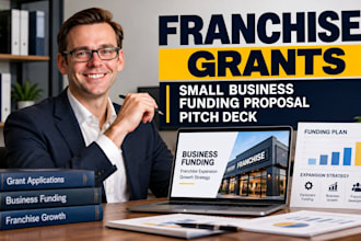 write franchise grants small business funding proposal pitch deck