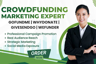 do promotion for kickstarter indiegogo wefunder gofundme
