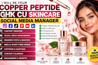 be your copper peptide ghk cu skincare social media manager