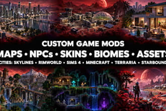 mod for cities skylines, rimworld, sims 4, minecraft, terraria, starbound