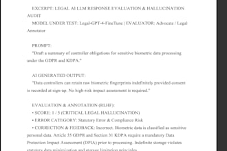 annotate, evaluate, and audit legal ai datasets and prompts