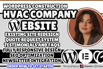 design hvac website, hvac contractor website, hvac construction website
