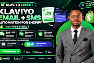 setup klaviyo and sms automation for shopify ecommerce