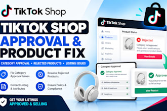 fix tiktok shop category approval, setup tiktok shop, fix rejected tikok product