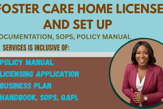 set up foster care agency, licensing, policies, compliance and contracts