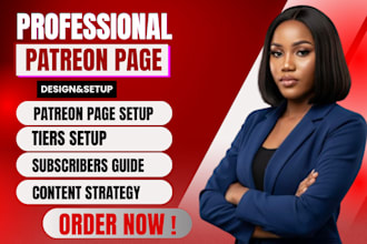 do a professional patreon page setup and setup your patreon page